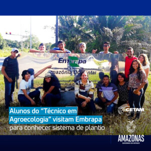 Imagem da notícia - Alunos do “Técnico em Agroecologia” visitam Embrapa para conhecer sistema de plantio