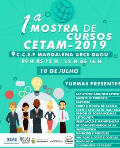 Imagem da notícia - Magdalena Arce Daou realiza 1ª Mostra de cursos Cetam – 2019