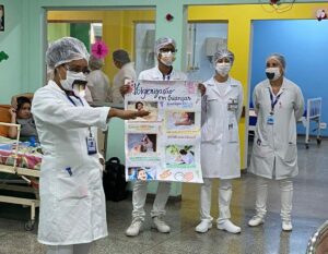 Imagem da notícia - Alunos do Francisca Saavedra realizam atividade em Hospital