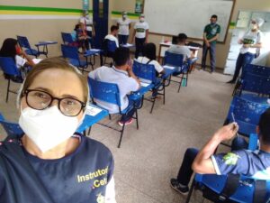 Imagem da notícia - Ação de prevenção à Covid-19 acontece em escola estadual de São Sebastião do Uatumã