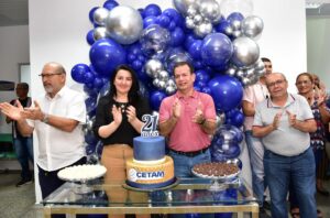 Imagem da notícia - Cetam celebra 21 anos com comemoração entre colaboradores